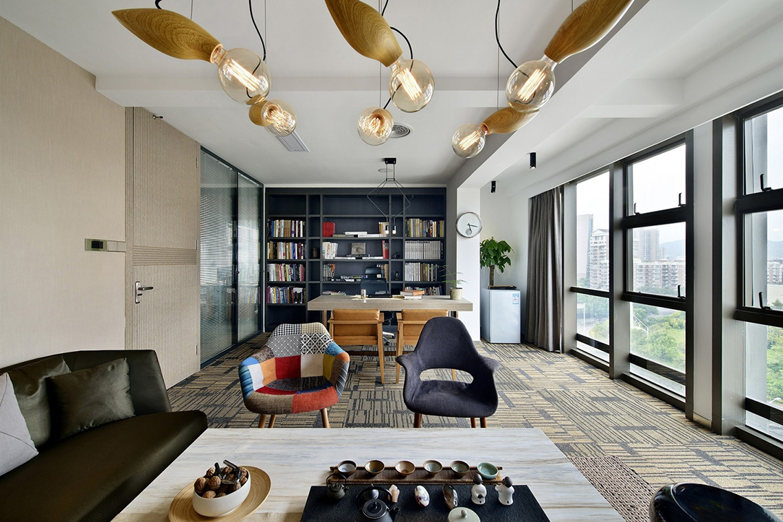 新中式風格總經(jīng)理辦公室設計裝修圖-第4張圖片-上海古都建筑設計集團 新中式風格總經(jīng)理辦公室設計裝修圖-第4張圖片-上海古都建筑設計集團