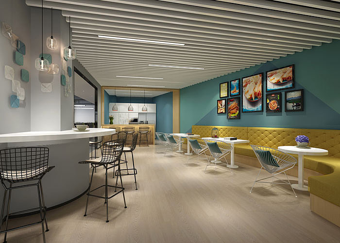 200平簡約時尚辦公室設計效果-第2張圖片-上海古都建筑設計集團 200平簡約時尚辦公室設計效果-第2張圖片-上海古都建筑設計集團