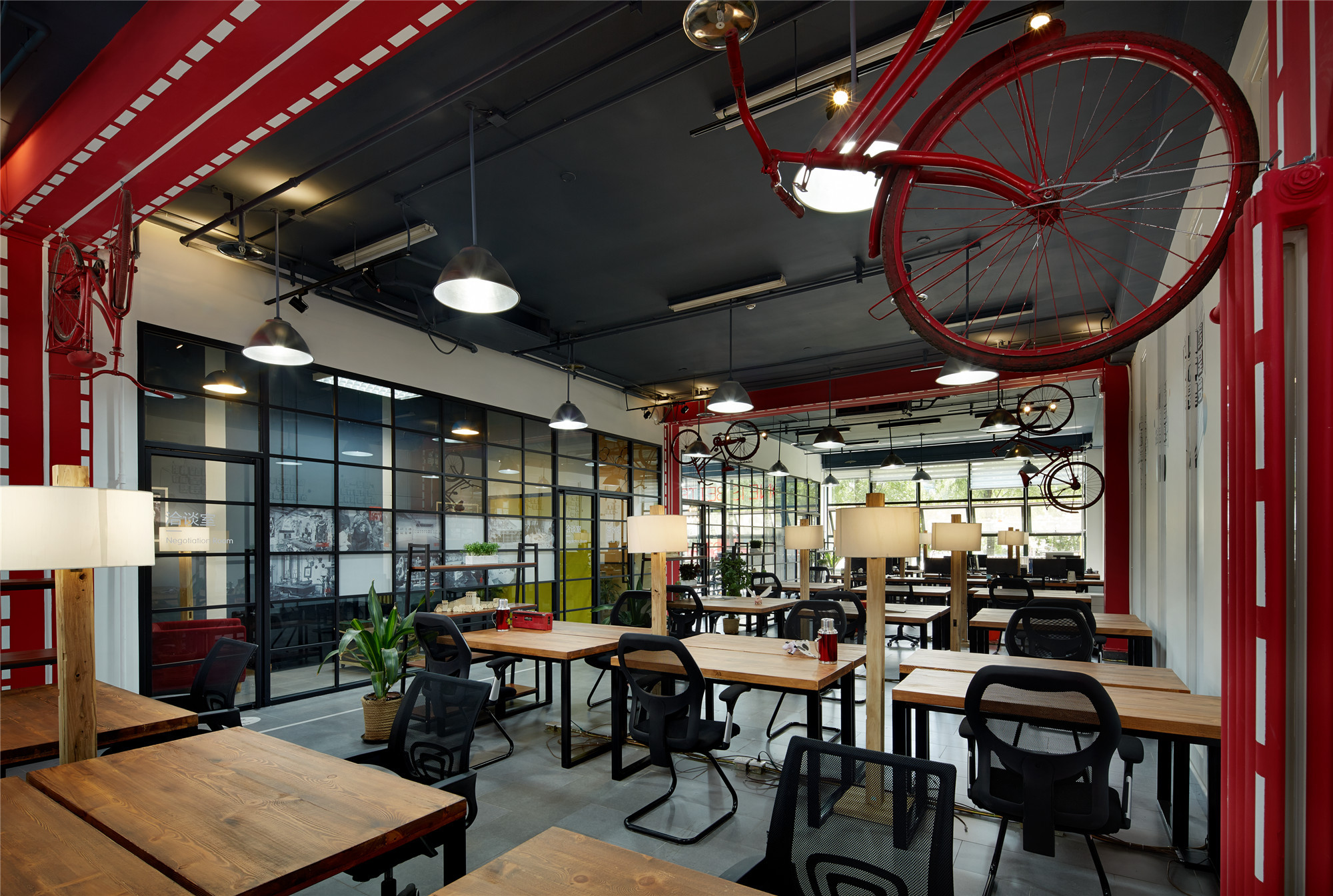 寶山區(qū)100平創(chuàng)業(yè)公司辦公室裝修設(shè)計-第1張圖片-上海古都建筑設(shè)計集團