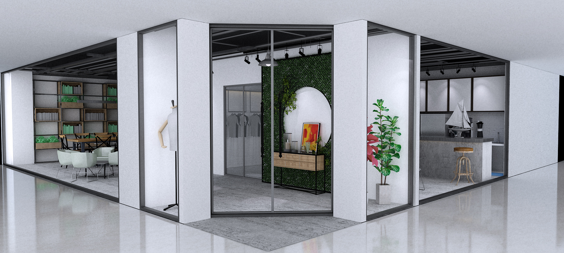 徐匯區(qū)工業(yè)風格服裝店辦公室裝修設計-第1張圖片-上海古都建筑設計集團 徐匯區(qū)工業(yè)風格服裝店辦公室裝修設計-第1張圖片-上海古都建筑設計集團