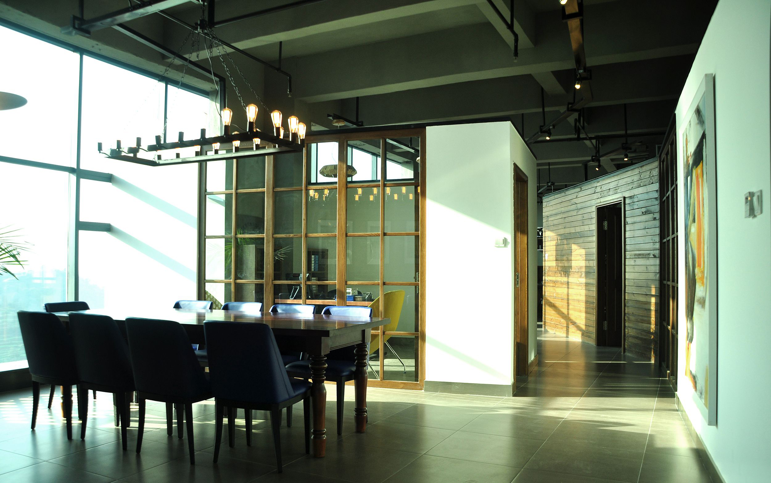 黃昏下簡約風格辦公室裝修設計效果圖-第5張圖片-上海古都建筑設計集團 黃昏下簡約風格辦公室裝修設計效果圖-第5張圖片-上海古都建筑設計集團