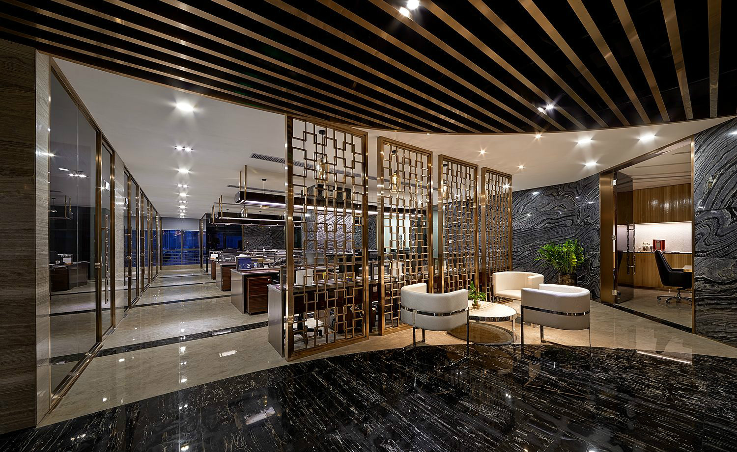 大氣奢華風格辦公室裝修設(shè)計-第6張圖片-上海古都建筑設(shè)計集團 大氣奢華風格辦公室裝修設(shè)計-第6張圖片-上海古都建筑設(shè)計集團