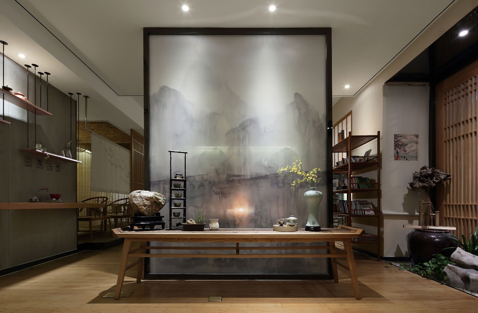 普陀區(qū)120平茶莊裝修設計-第4張圖片-上海古都建筑設計集團