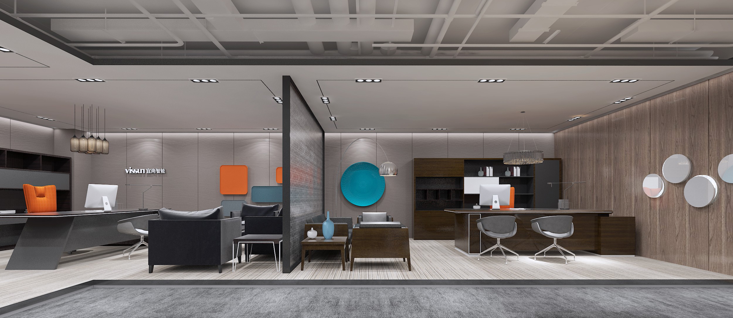 浦東新區(qū)科技智能辦公室裝修設(shè)計-第5張圖片-上海古都建筑設(shè)計集團(tuán)