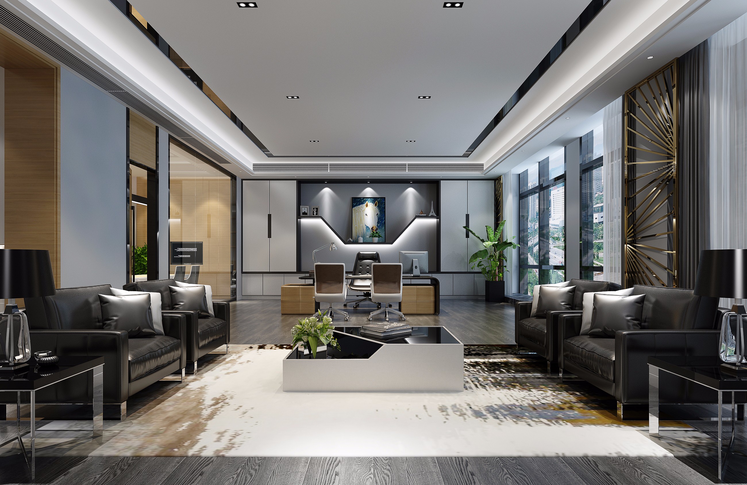 簡潔高檔辦公室裝修設(shè)計-第2張圖片-上海古都建筑設(shè)計集團(tuán) 簡潔高檔辦公室裝修設(shè)計-第2張圖片-上海古都建筑設(shè)計集團(tuán)