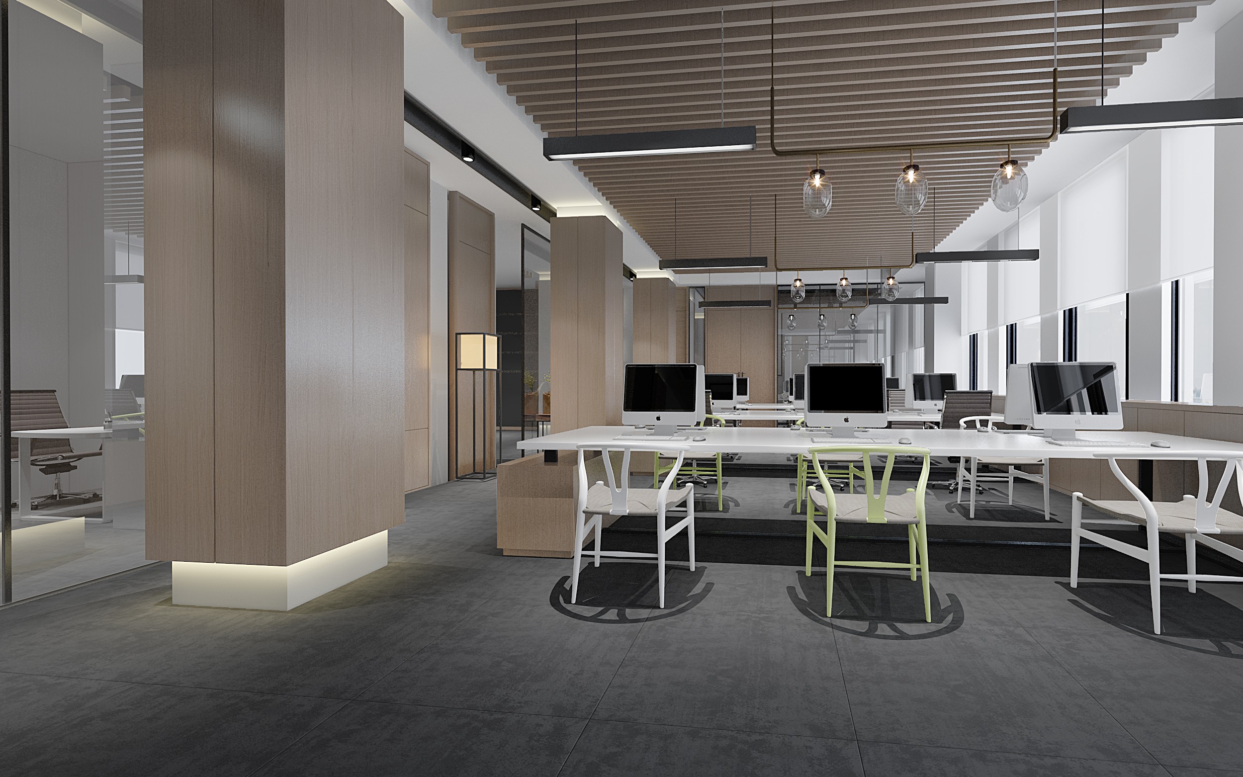 文藝明朗辦公室裝修設(shè)計-第4張圖片-上海古都建筑設(shè)計集團(tuán) 文藝明朗辦公室裝修設(shè)計-第4張圖片-上海古都建筑設(shè)計集團(tuán)