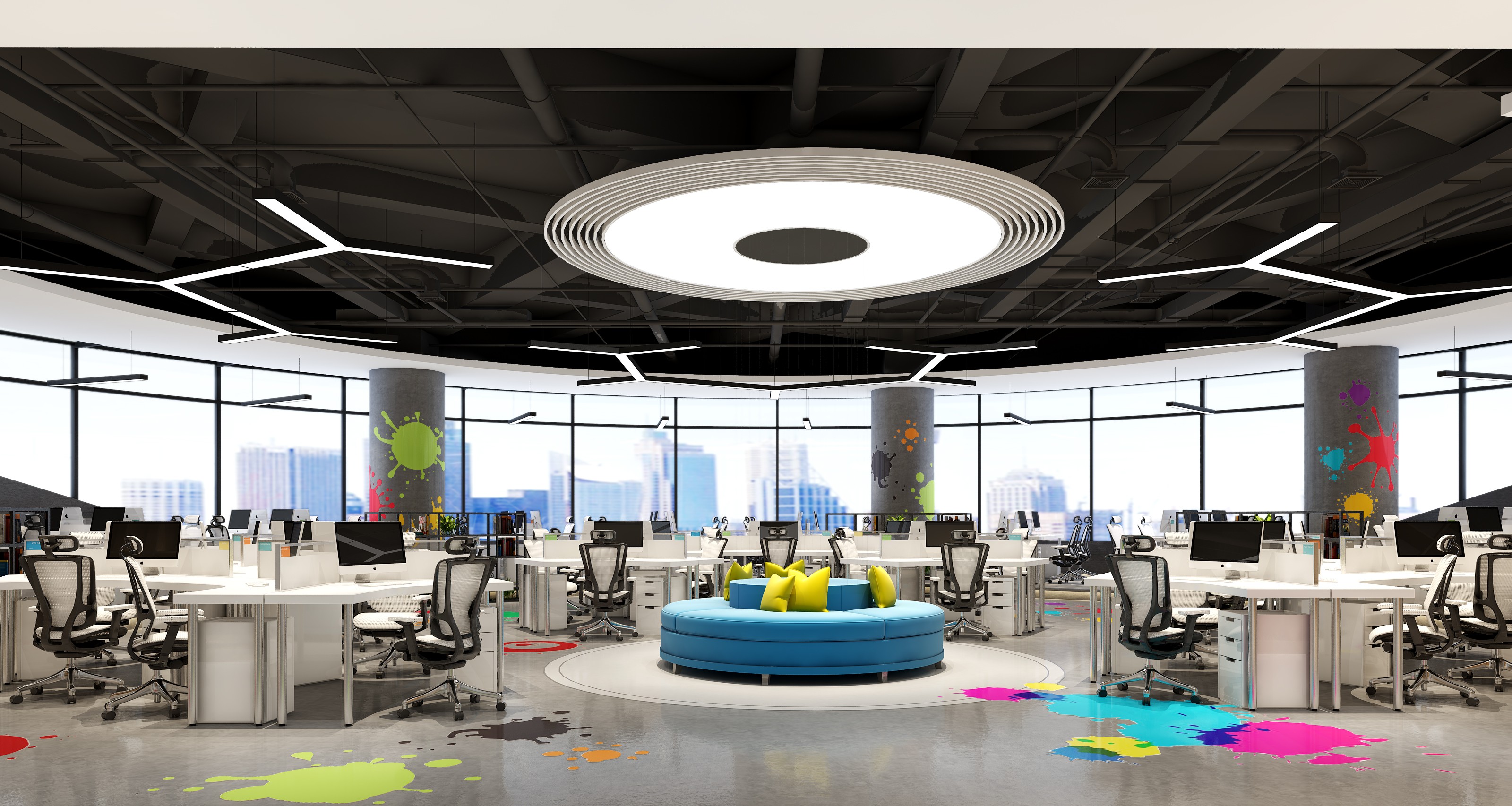 創(chuàng)客中心辦公室裝修設計-第1張圖片-上海古都建筑設計集團 創(chuàng)客中心辦公室裝修設計-第1張圖片-上海古都建筑設計集團