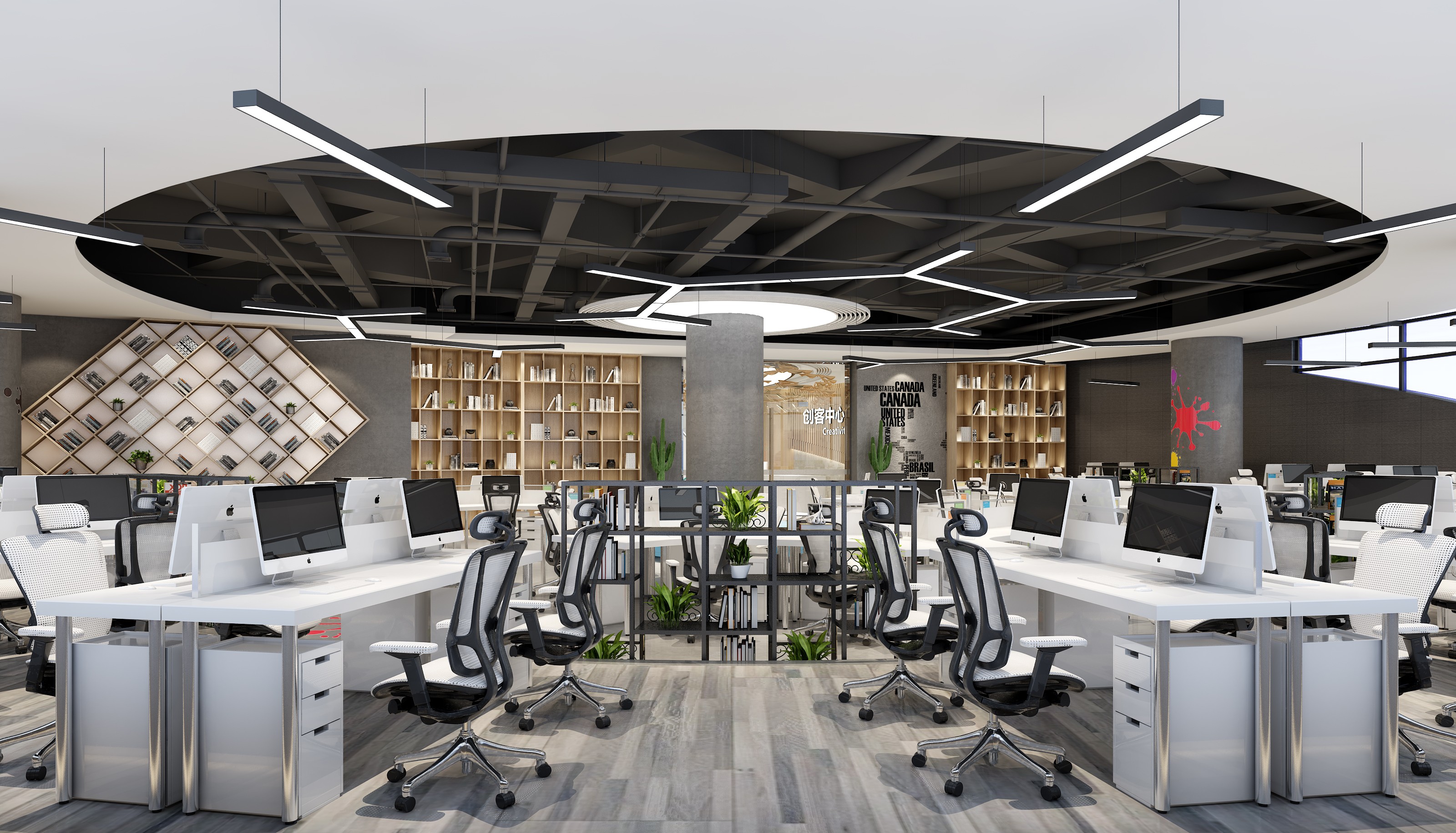 創(chuàng)客中心辦公室裝修設計-第5張圖片-上海古都建筑設計集團 創(chuàng)客中心辦公室裝修設計-第5張圖片-上海古都建筑設計集團