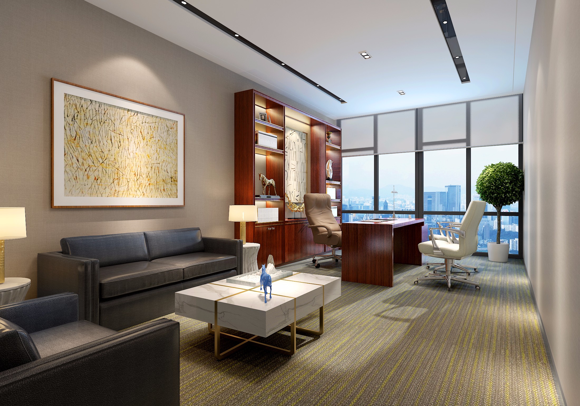 地產(chǎn)開發(fā)公司辦公室裝修設計-第5張圖片-上海古都建筑設計集團 地產(chǎn)開發(fā)公司辦公室裝修設計-第5張圖片-上海古都建筑設計集團