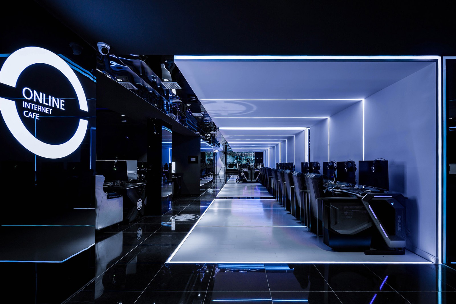 科技電競風格網(wǎng)吧裝修設計-第6張圖片-上海古都建筑設計集團