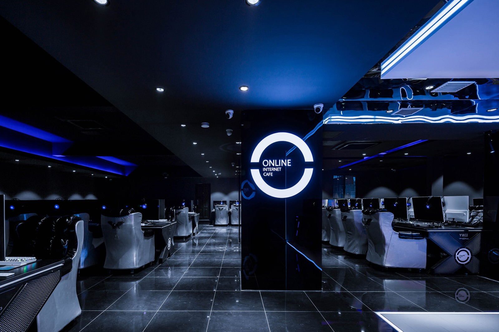 科技電競風格網(wǎng)吧裝修設計-第4張圖片-上海古都建筑設計集團