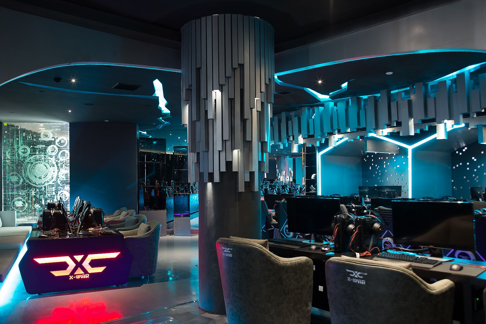 普陀區(qū)現(xiàn)代科技風(fēng)格網(wǎng)吧裝修設(shè)計-第2張圖片-上海古都建筑設(shè)計集團(tuán) 普陀區(qū)現(xiàn)代科技風(fēng)格網(wǎng)吧裝修設(shè)計-第2張圖片-上海古都建筑設(shè)計集團(tuán)