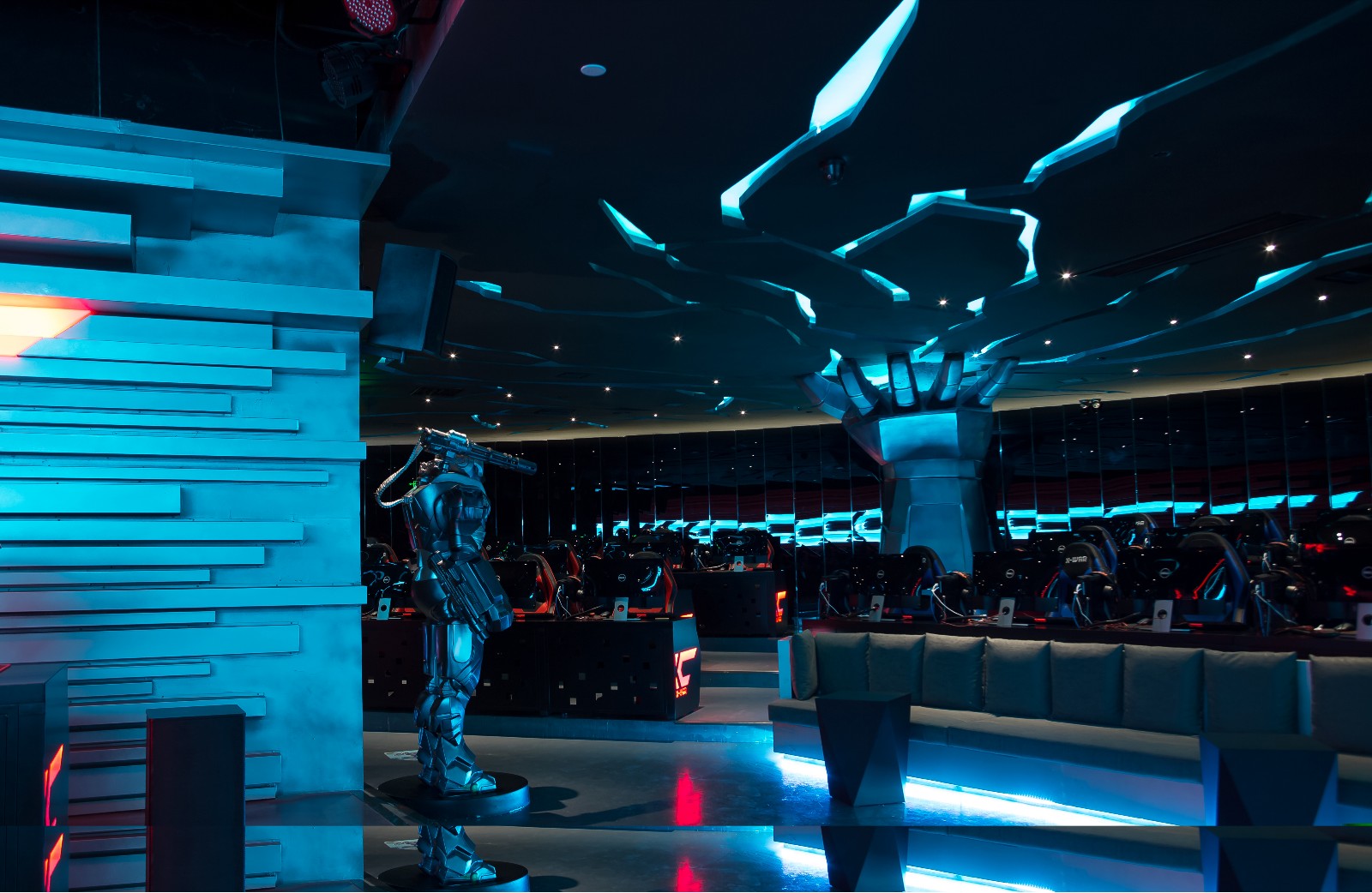 普陀區(qū)現(xiàn)代科技風(fēng)格網(wǎng)吧裝修設(shè)計-第5張圖片-上海古都建筑設(shè)計集團(tuán) 普陀區(qū)現(xiàn)代科技風(fēng)格網(wǎng)吧裝修設(shè)計-第5張圖片-上海古都建筑設(shè)計集團(tuán)