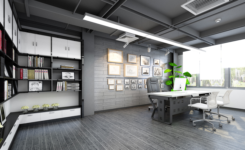 310平米工業(yè)風(fēng)格辦公室設(shè)計布局-第3張圖片-上海古都建筑設(shè)計集團